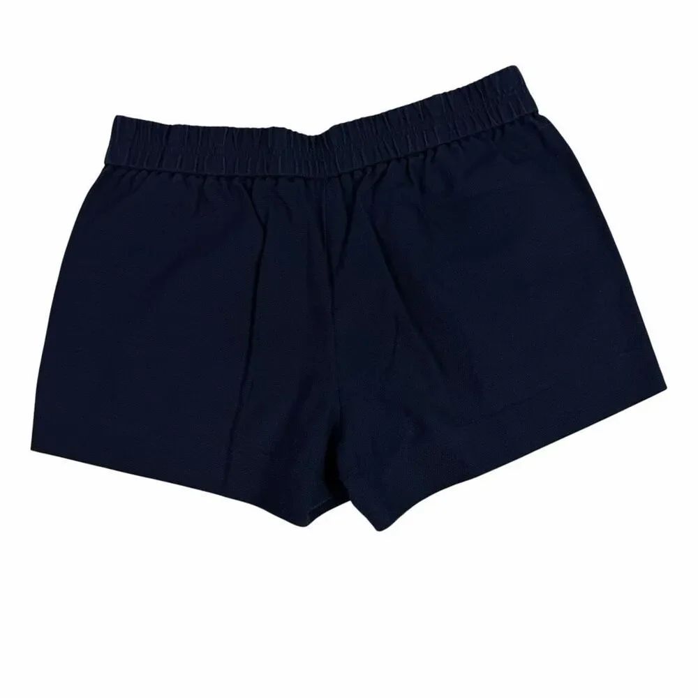 J Crew Pull On Shorts size 4 Cotton Dark Blue - Picture 2 of 6